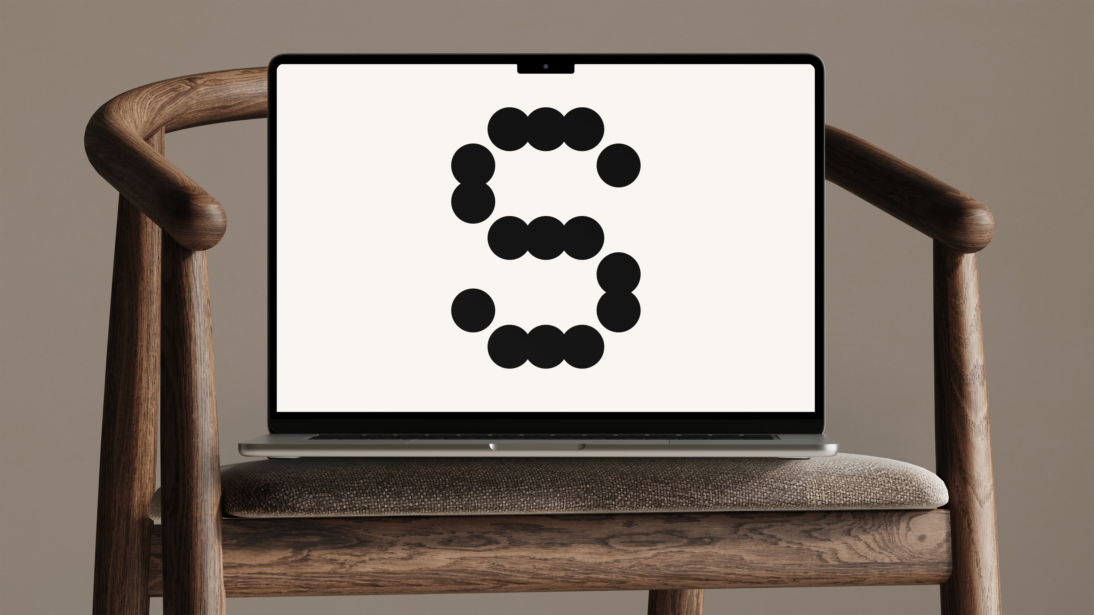 Beige Macbook Mockup 02