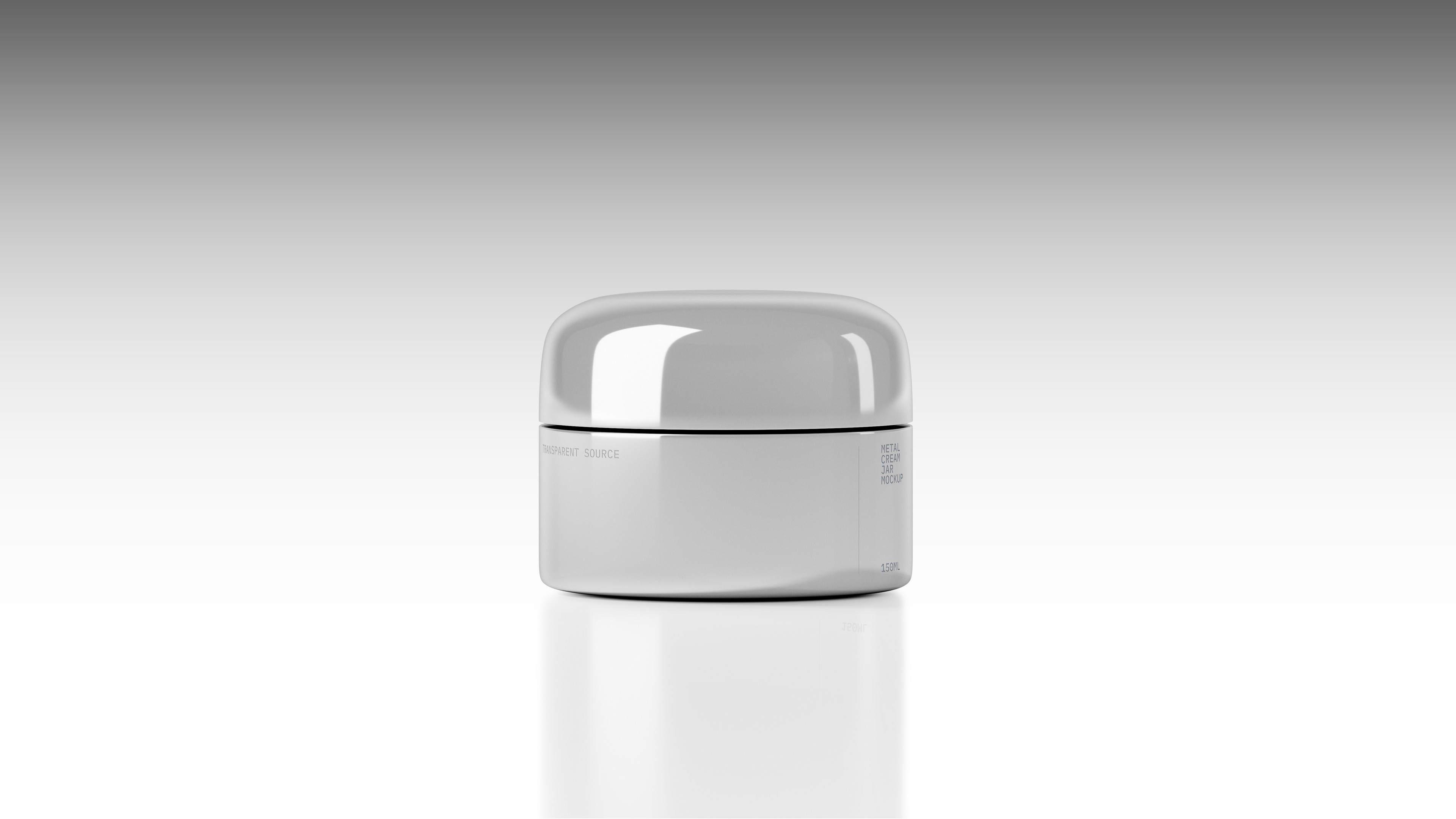 Metal Cream Jar Mockup