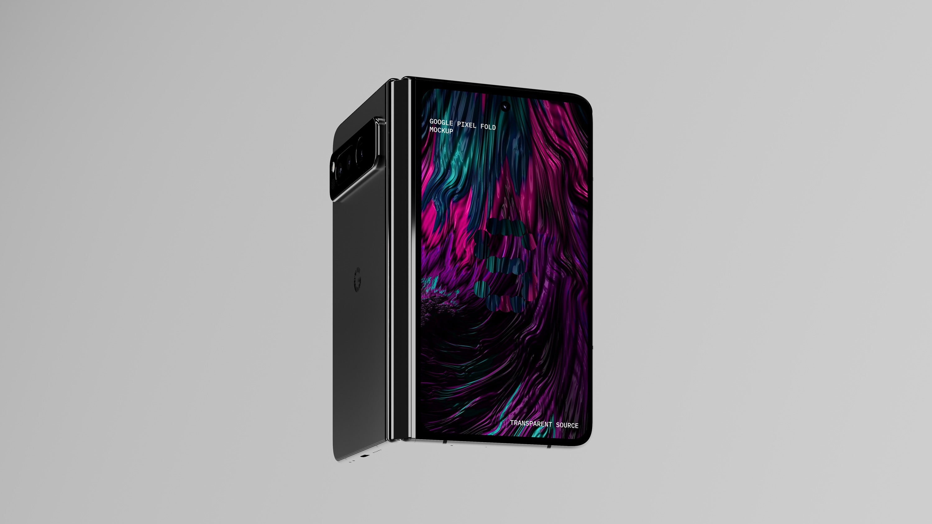 Google Pixel Fold Mockup Folded