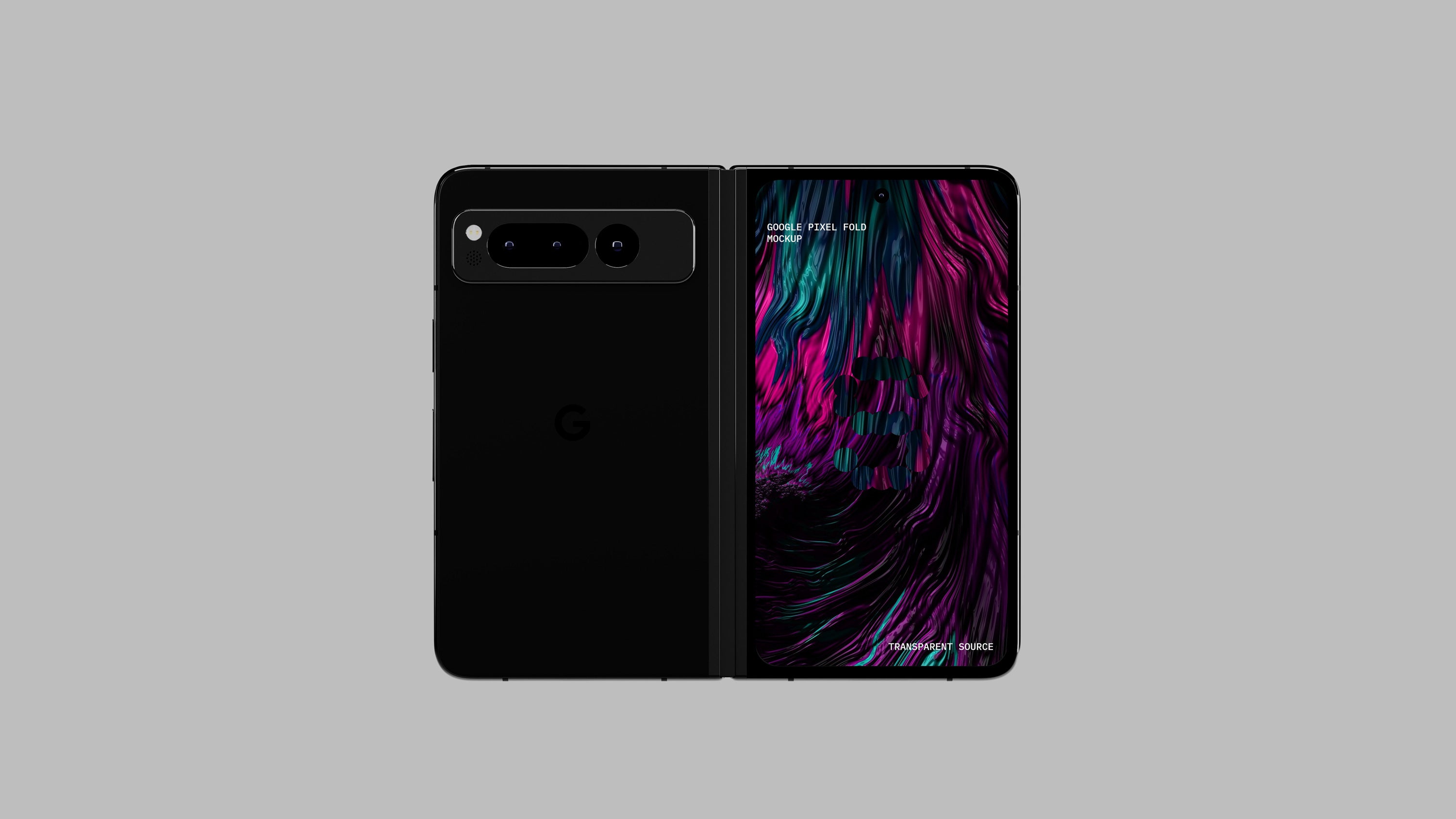 Google Pixel Fold Mockup Back