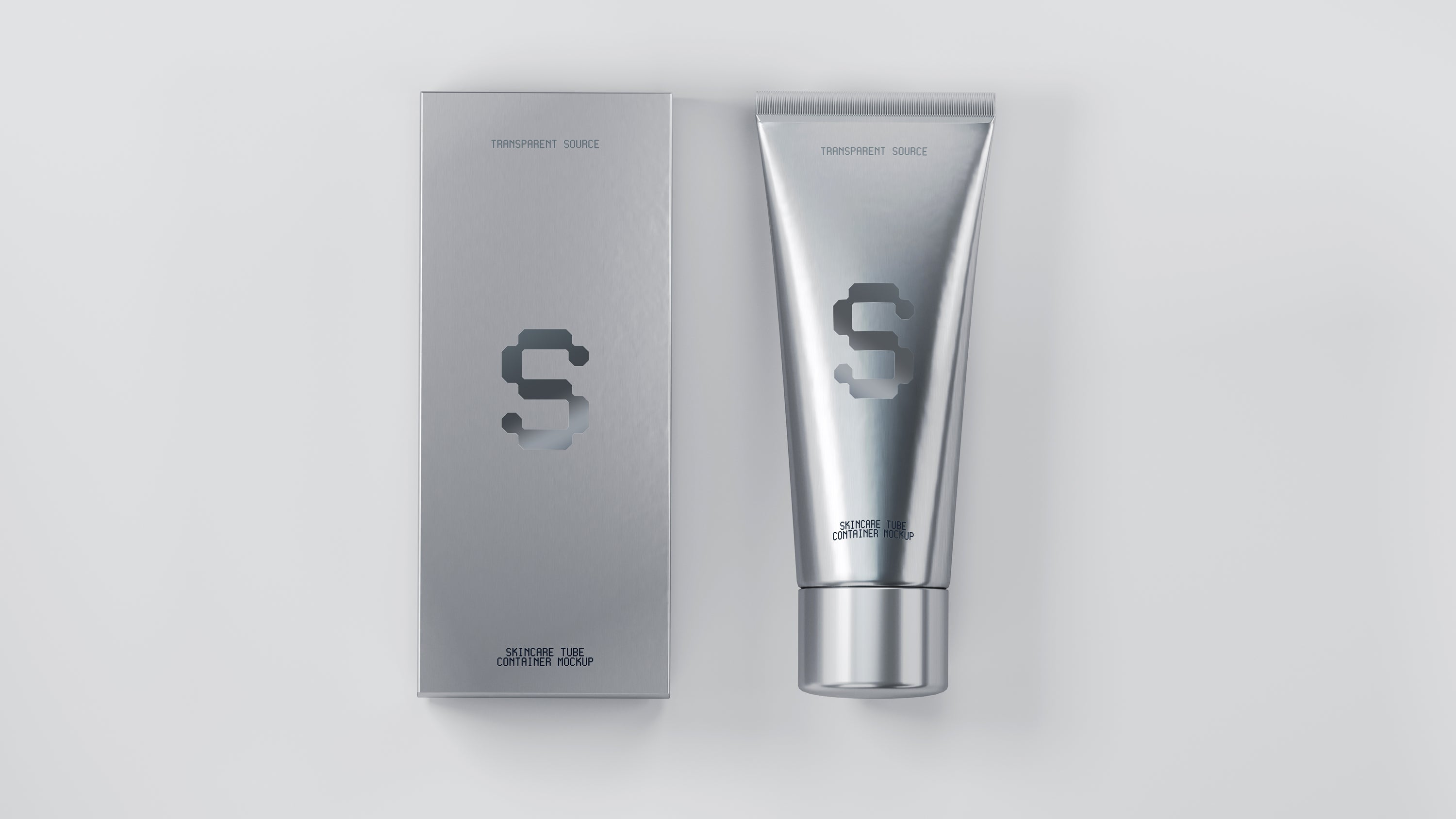 Skincare Tube Container Mockup