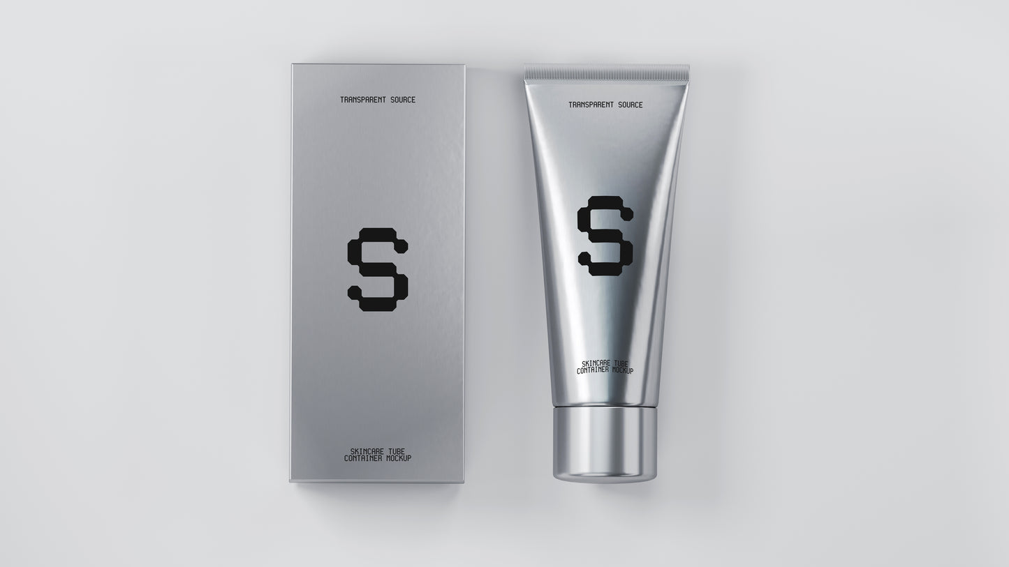Skincare Tube Container Mockup
