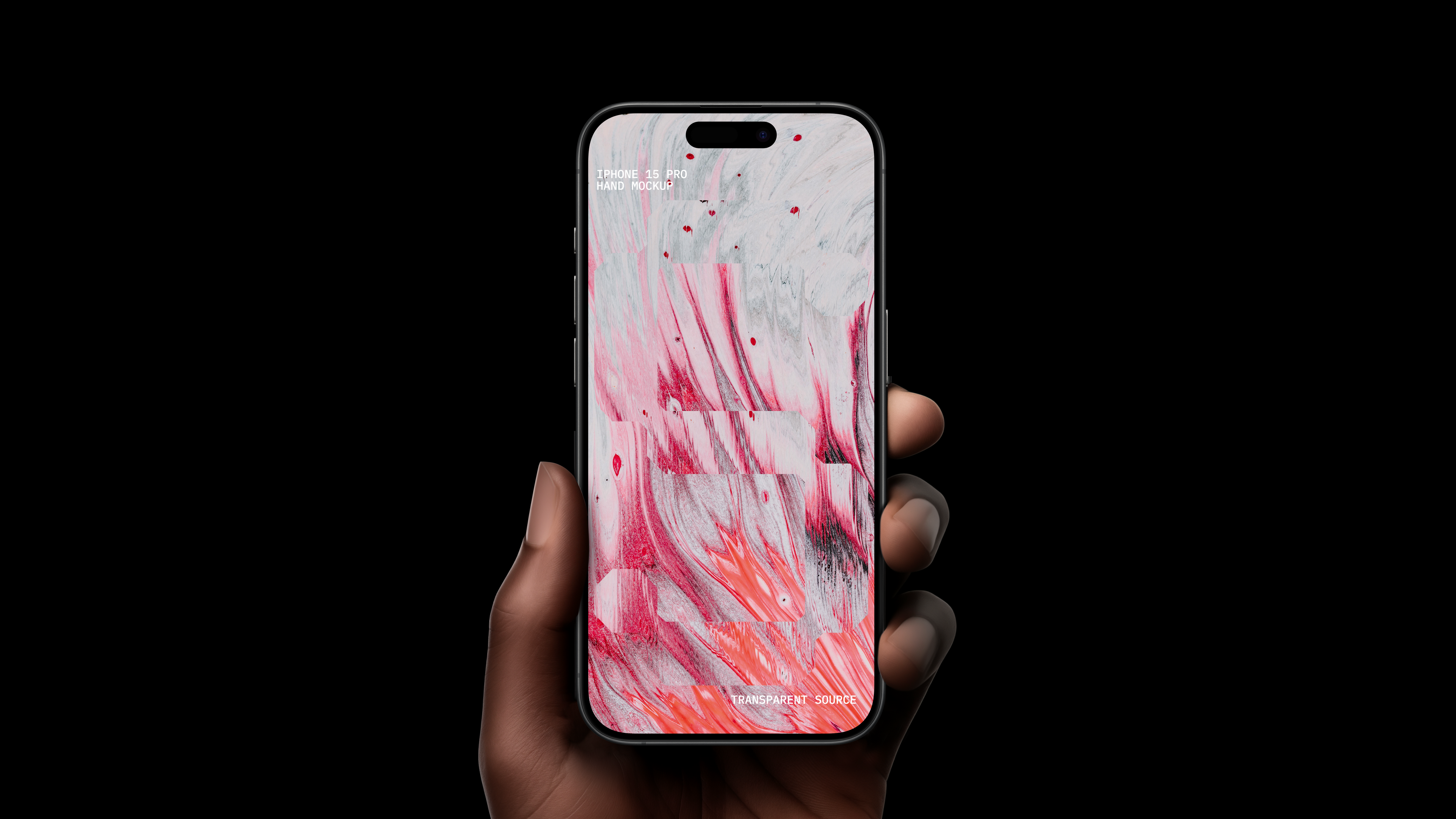 iPhone 15 Pro Hand Mockup
